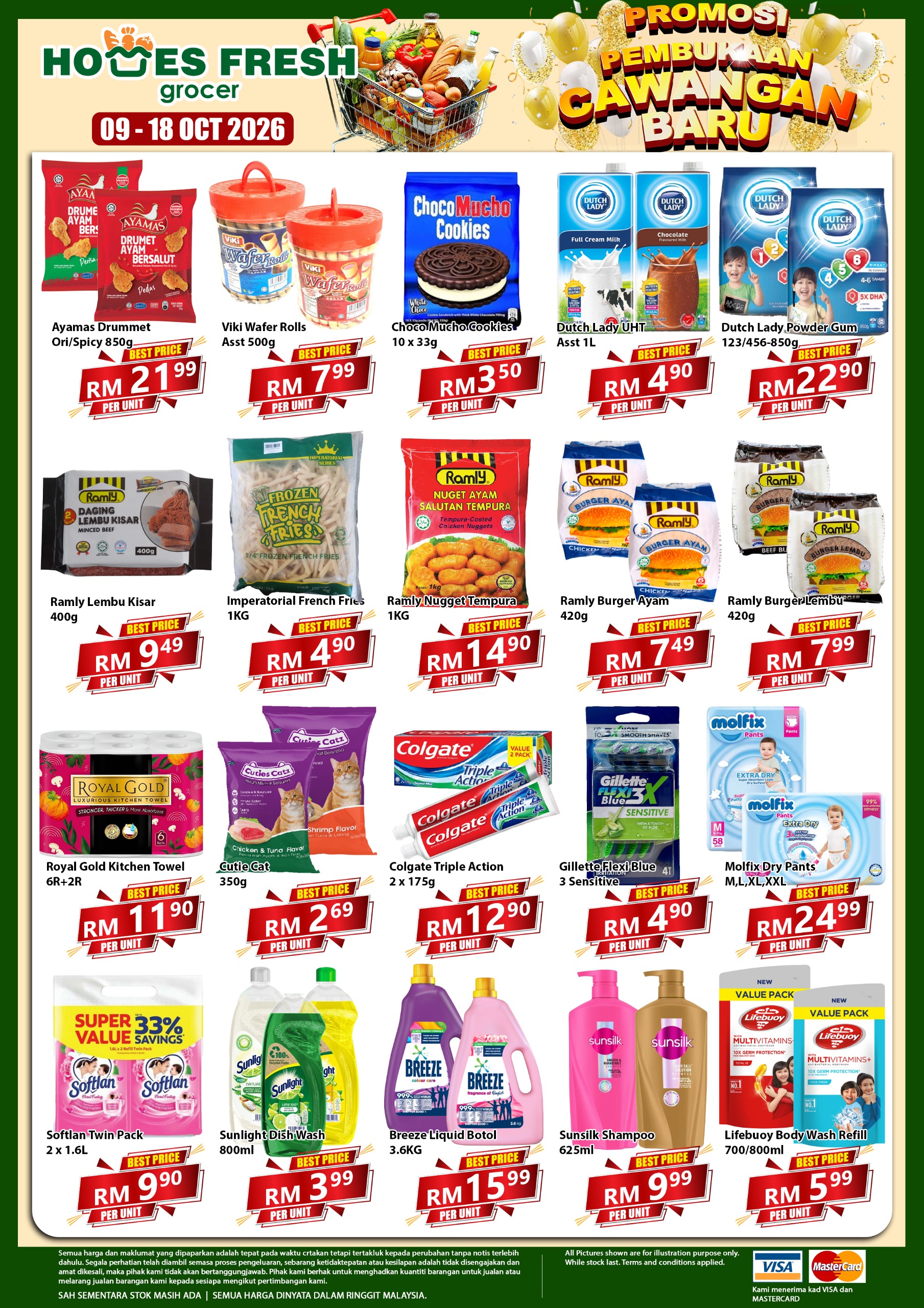 Homes Fresh Grocer grocery promotion, 9 to 18 October 2026